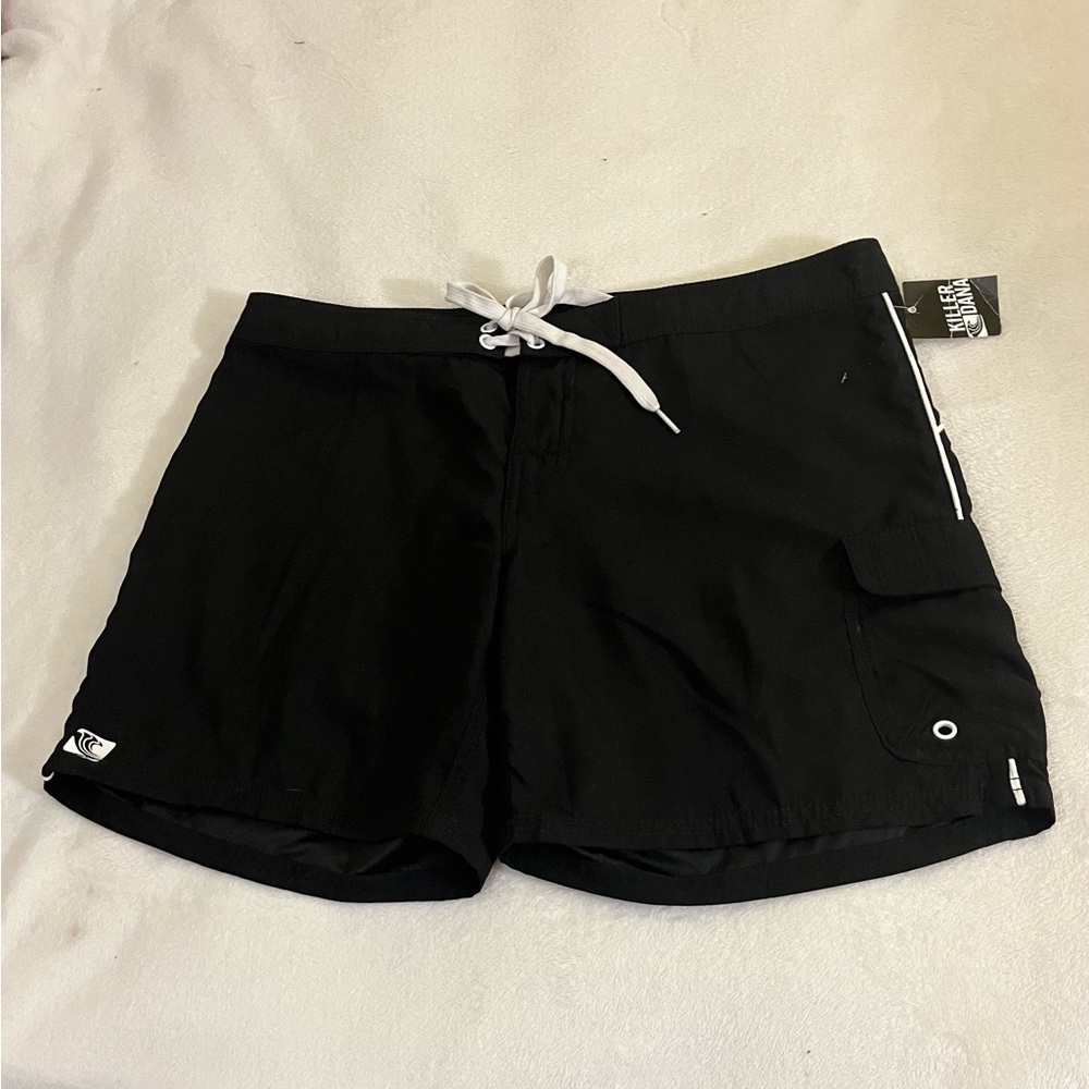 New KILLER DANA Black Women’s Surf Shorts Sz 9